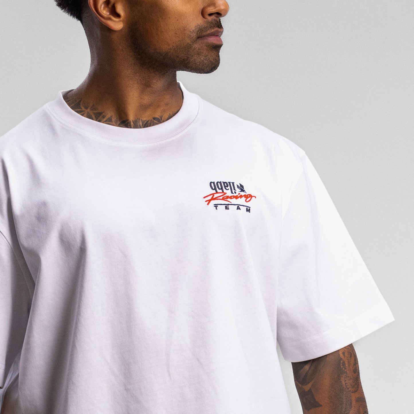 Racing Bird Block Tee Unisex WHITE