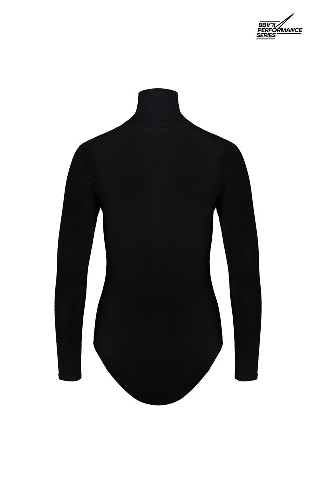 Women's Merino Bodysuit - Black - ilabb Canada